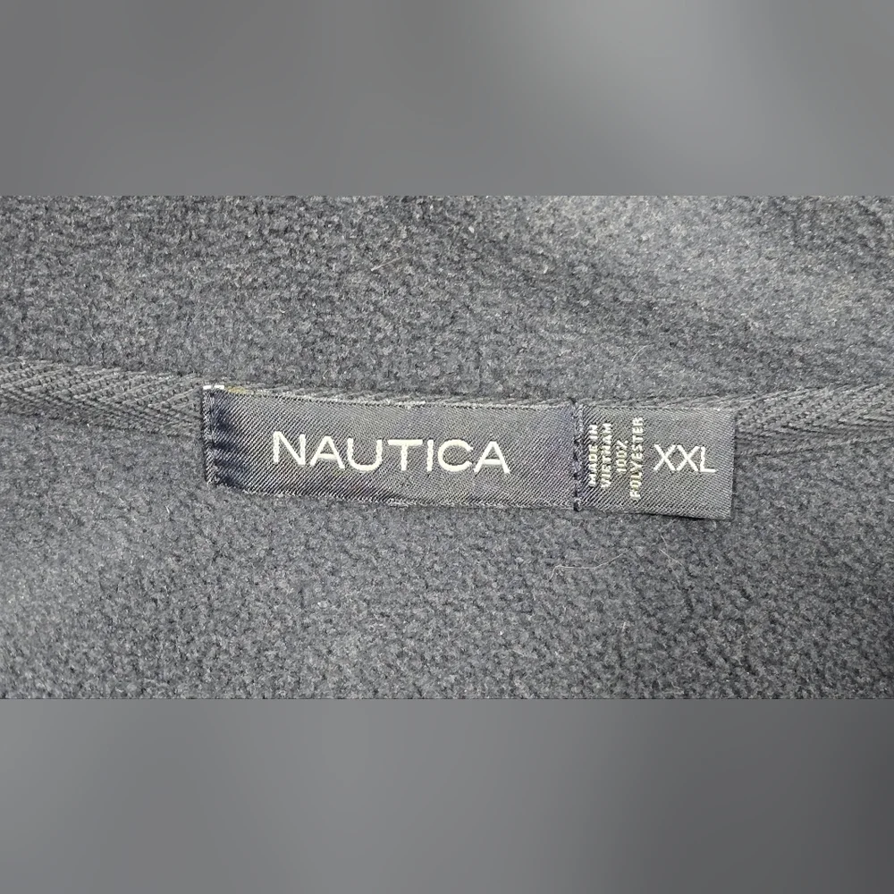 Nautica Full Zip Performance Fleece Jacket Men's XXL Navy Blue